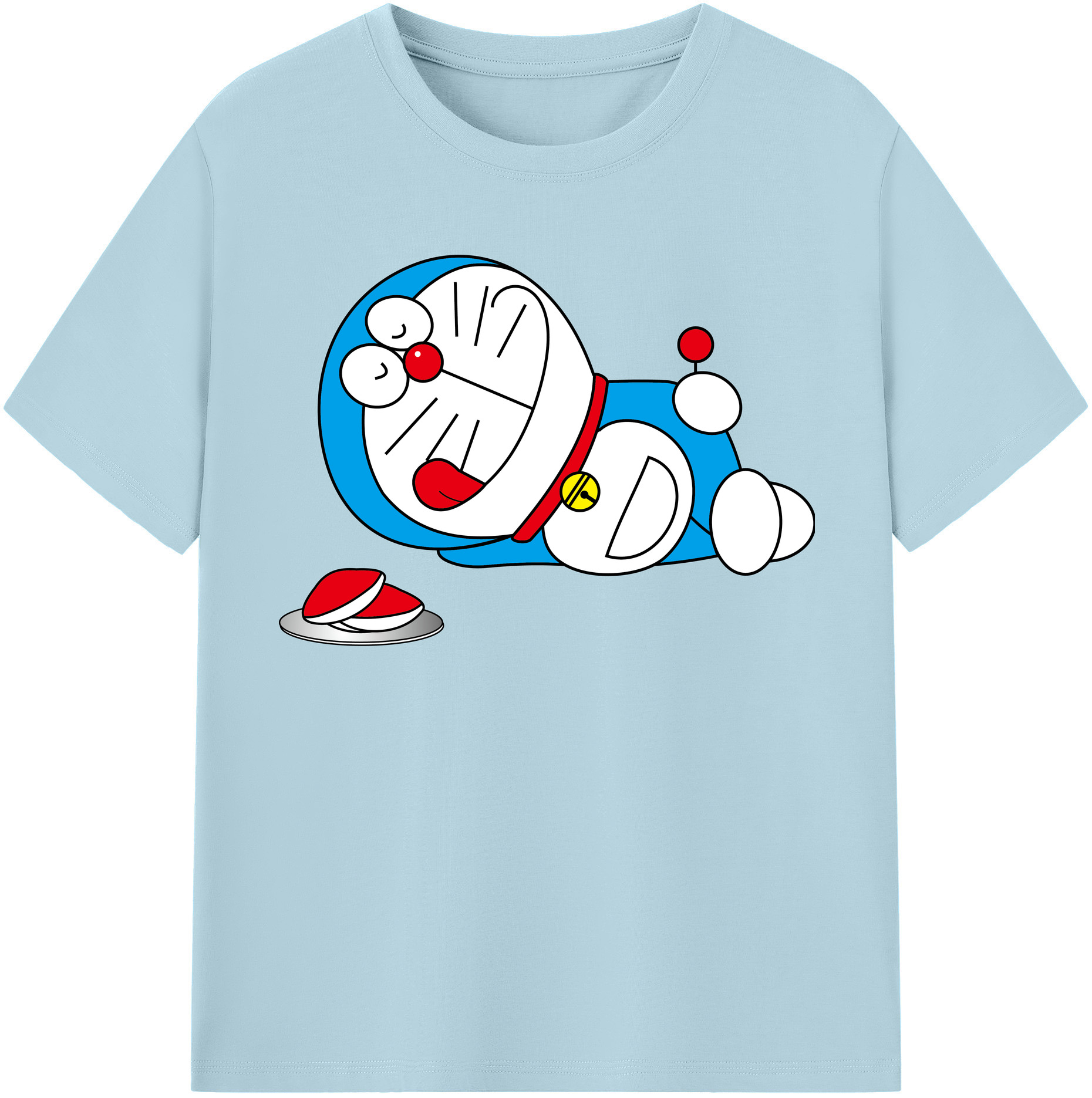 （画像用） ドラえもん Doraemon 綿100％半袖Tシャツ（フロントプリント）